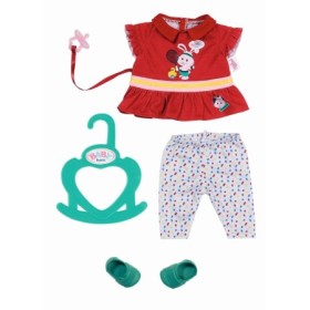 BABY born Rochita sport rosie, pantaloni albi cu buline si pantofi sport pentru papusi 36 cm